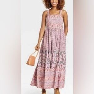 Knox Rose Pink Printed Maxi Dress